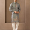 RANGRAAG Men Dyed Thread Work Kurta