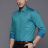 Raymond Men Blue Slim Fit Opaque Formal Shirt