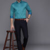 Raymond Men Blue Slim Fit Opaque Formal Shirt