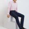 Raymond Men Pink Slim Fit Opaque Formal Shirt