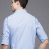 Raymond Men Pure Cotton Slim Fit Micro Checks Cutaway Collar Formal Shirt