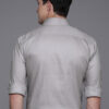 Raymond Pure Cotton Self Design Slim Fit Textured Formal Shirt