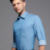 Raymond Pure Cotton Self Design Textured Slim Fit Formal Shirt