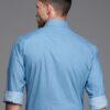 Raymond Pure Cotton Self Design Textured Slim Fit Formal Shirt