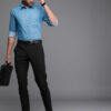 Raymond Pure Cotton Self Design Textured Slim Fit Formal Shirt