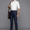 Raymond Slim Fit Geometric Printed Pure Cotton Formal Shirt