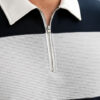 R.Code by The Roadster Life Co. Men Striped Polo Collar T-shirt
