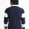 R.Code by The Roadster Life Co. Men Striped Polo Collar T-shirt