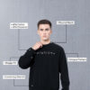 Red Tape Men Graphic Print Fleece Round Neck Baggy Fit Sweatshirt
