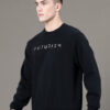 Red Tape Men Graphic Print Fleece Round Neck Baggy Fit Sweatshirt