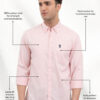Red Tape Men Solid Button-Down Collar Cotton Formal Shirt