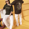 Rigo Unisex Graphic Printed Round Neck Cotton Oversized T-shirt