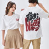 Rigo Unisex Typography Printed Drop-Shoulder Sleeves Cotton Oversized T-shirt