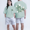 Rigo Unisex Typography Printed Drop-Shoulder Sleeves Pure Cotton T-shirt