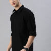 Roadster Men Black Cotton Casual Shirt