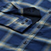 Roadster Men Blue & Off-White Regular Fit Checked Casual Shirt