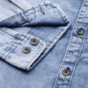 Roadster Men Blue Solid Washed Cotton Denim Shirt