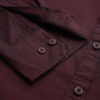 Roadster Men Burgundy Regular Fit Solid Casual Shirt