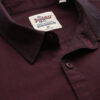 Roadster Men Burgundy Regular Fit Solid Casual Shirt
