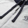 Roadster Men Grey Melange Solid Hooded Sweatshirt