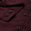 Roadster Men Maroon Cotton Solid Casual Shirt