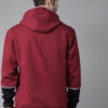Roadster Men Maroon Solid Hooded Sweatshirt with Printed Detail