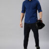 Roadster Men Navy Blue Cotton Casual Shirt