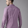 Roadster Men Purple Cotton Solid Opaque Casual Shirt