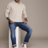 Roadster Men Solid Polo Collar Relaxed Fit T-shirt