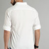 Roadster Men White Cotton Casual Shirt