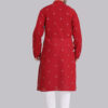 Saffron Threads Men Woven Design Festive Cotton Straight Kurta