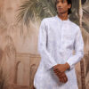 Sangria Men Floral Printed Above Knee Kurta