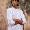 Sangria Men Floral Printed Above Knee Kurta
