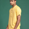 Sangria Pure Cotton Striped Textured Jacquard Kurta