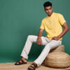 Sangria Pure Cotton Striped Textured Jacquard Kurta
