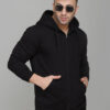 SLOWLORIS Hooded Front Open Sweatshirt