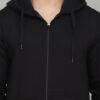 SLOWLORIS Hooded Front Open Sweatshirt