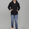 SLOWLORIS Hooded Front Open Sweatshirt