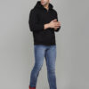 SLOWLORIS Hooded Front Open Sweatshirt