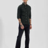 Snitch Men Classic Fit Button-Down Collar Solid Cotton Formal Shirt