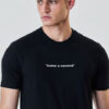 Snitch Men Printed Drop-Shoulder Sleeves T-shirt