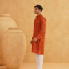 SOJANYA Ethnic Motifs Printed Band Collar Straight Long Kurta