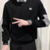 StyleCast x Revolte Men Colourblocked Round Neck Pullover Sweatshirt
