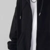 StyleCast x Revolte Men Solid Hood Front-Open Sweatshirt