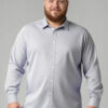 Sztori Plus Size Relaxed Micro Ditsy Printed Cotton Formal Shirt