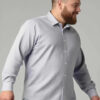 Sztori Plus Size Relaxed Micro Ditsy Printed Cotton Formal Shirt