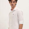 THE BEAR HOUSE Men Tailored Fit Solid Spread Collar Pure Cotton Formal Shirt