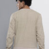 The Indian Garage Co Men Beige Striped Sweatshirt