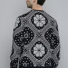 The Indian Garage Co Men Black Cotton Printed Sweatshirt