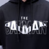 The Indian Garage Co Men Oversized Batman Printed Overhead Hooded Sweatshirt